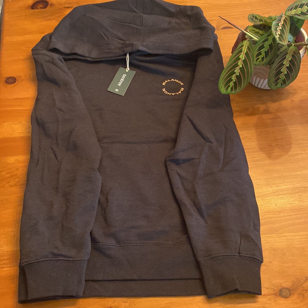 tentree Black Hoodie Sweater XL 25” PTP